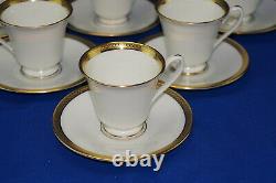 Lenox Oxford Bennington (5) Demitasse Cups, 2 5/8 & (5) Demitasse Saucers, 5