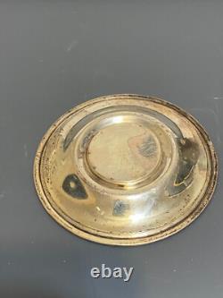 Lenox Rose Demitasse Porcelain Cups Sterling Silver Saucer & Holder (2 SETS)