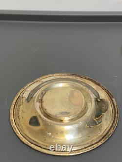 Lenox Rose Demitasse Porcelain Cups Sterling Silver Saucer & Holder (2 SETS)