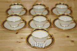 Lenox S4B S. 4. B. (7) Demitasse Cups, 1 3/4 & (7) Demitasse Saucers, 4 3/4