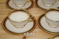 Lenox S4B S. 4. B. (7) Demitasse Cups, 1 3/4 & (7) Demitasse Saucers, 4 3/4