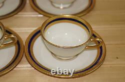 Lenox S4B S. 4. B. (7) Demitasse Cups, 1 3/4 & (7) Demitasse Saucers, 4 3/4