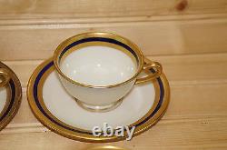 Lenox S4B S. 4. B. (7) Demitasse Cups, 1 3/4 & (7) Demitasse Saucers, 4 3/4