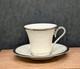 Lenox Set 6 Solitaire Porcelain Demitasse Cup & Saucer
