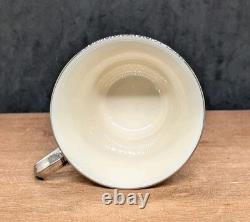 Lenox Set 6 SOLITAIRE Porcelain Demitasse Cup & Saucer