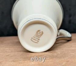 Lenox Set 6 SOLITAIRE Porcelain Demitasse Cup & Saucer