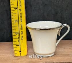 Lenox Set 6 SOLITAIRE Porcelain Demitasse Cup & Saucer