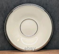Lenox Set 6 SOLITAIRE Porcelain Demitasse Cup & Saucer
