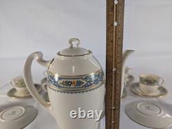 Lenox The Autumn Pattern Coffee Pot 521 1/2 & 8 Demitasse Cups & Saucers