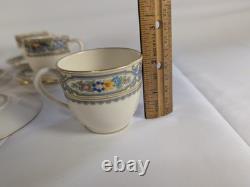 Lenox The Autumn Pattern Coffee Pot 521 1/2 & 8 Demitasse Cups & Saucers