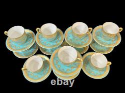 Lenox Westport Pattern Porcelain Demitasse Cups & Saucers Set Of 12 Rare