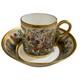 Limoges Ancienne Manufacture Royale Fleurs Des Champs Demitasse Cup & Saucer