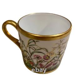 Limoges Ancienne Manufacture Royale Fleurs Des Champs Demitasse Cup & Saucer