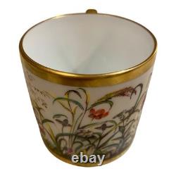 Limoges Ancienne Manufacture Royale Fleurs Des Champs Demitasse Cup & Saucer
