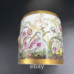 Limoges Ancienne Manufacture Royale Fleurs Des Champs Demitasse Cup & Saucer