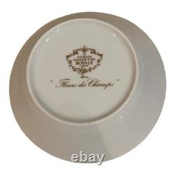 Limoges Ancienne Manufacture Royale Fleurs Des Champs Demitasse Cup & Saucer