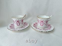 Limoges Cups Saucers Plate Limoges Coalport Bows Ribbons