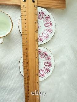 Limoges Cups Saucers Plate Limoges Coalport Bows Ribbons