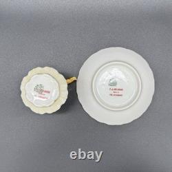 Limoges Demitasse Cup, Martial Redon, Gold Birds in Flight, Belle Époque