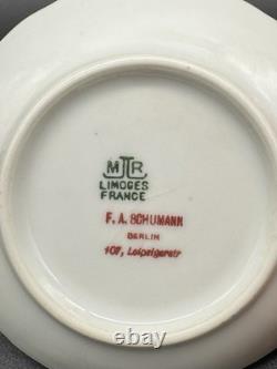 Limoges Demitasse Cup, Martial Redon, Gold Birds in Flight, Belle Époque