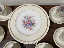 Limoges France CHF Versailles Set 6 Demitasse Cups & Saucers + 6 Dinner Plates