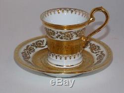 Limoges France Ceralene A Raynaud Imperiale 6 DEMITASSE CUPS & SAUCERS Excellent