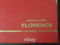 Limoges Gold Encrusted Cobalt Blue Demitasse Set of 6 Cups & Saucers withstands