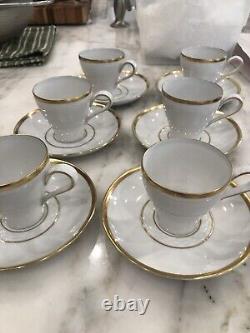Limoges Johann Haviland Set of 6 Demitasse Cups + Saucers NEVER USED Coffee Cups
