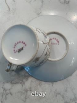 Limoges Lot 4 Demitasse Cups & Saucers Dainty Size Ovington Brothers NYC Depose