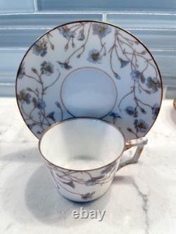 Limoges Lot 4 Demitasse Cups & Saucers Dainty Size Ovington Brothers NYC Depose