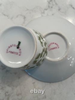 Limoges Lot 4 Demitasse Cups & Saucers Dainty Size Ovington Brothers NYC Depose