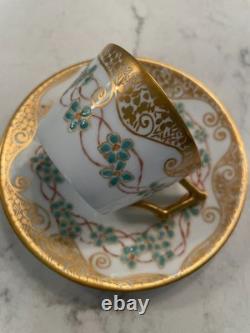 Limoges Lot 4 Demitasse Cups & Saucers Dainty Size Ovington Brothers NYC Depose