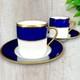 Limoges Raynaud Cobalt Blue Demitasse Cup & Saucer Set, Rare