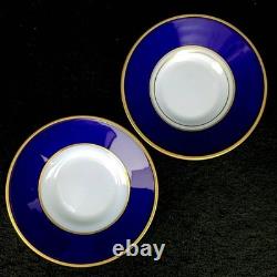 Limoges Raynaud Cobalt Blue Demitasse Cup & Saucer Set, Rare