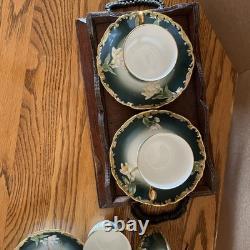 Limoges T&V Greenleaf & Crosby Hand Painted Floral Gold Demitasse 12 piece Set Limoges T&V Greenleaf & Crosby Hand Painted Floral Gold Demitasse 12 piece Set