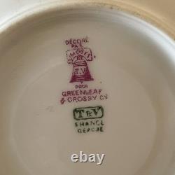 Limoges T&V Greenleaf & Crosby Hand Painted Floral Gold Demitasse 12 piece Set