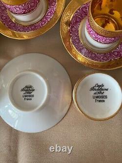 Limoges demitasse Exquisite cup saucer set excellent condition