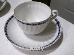 Lomonosov Porcelain Cobalt Frieze Lot Of 6 Demitasse Cups And Saucers
