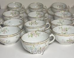 Lot 19 Piece Theodore Haviland Limoges Demitasse Porcelain Tea Cups Saucers