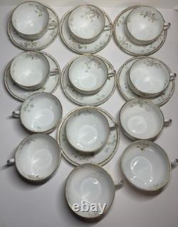Lot 19 Piece Theodore Haviland Limoges Demitasse Porcelain Tea Cups Saucers