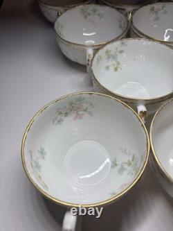Lot 19 Piece Theodore Haviland Limoges Demitasse Porcelain Tea Cups Saucers
