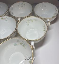 Lot 19 Piece Theodore Haviland Limoges Demitasse Porcelain Tea Cups Saucers