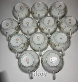 Lot 19 Piece Theodore Haviland Limoges Demitasse Porcelain Tea Cups Saucers