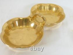 Lot 4 Seyei Tall Demitasse Cups & Saucers Set With Other Gold Plated Dishes & Cups