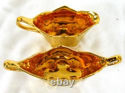 Lot 4 Seyei Tall Demitasse Cups & Saucers Set With Other Gold Plated Dishes & Cups