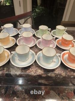 Lot Of 12 Royal Copenhagen Demitasse Cup/Saucer