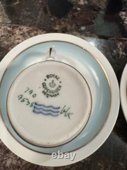 Lot Of 12 Royal Copenhagen Demitasse Cup/Saucer