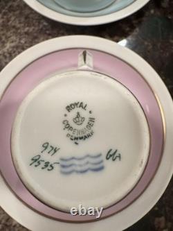 Lot Of 12 Royal Copenhagen Demitasse Cup/Saucer