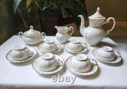 Lot Of 15 Vintage Seyei Fine China Japan Demitasse Tea Cups, Saucers, Teapot
