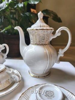 Lot Of 15 Vintage Seyei Fine China Japan Demitasse Tea Cups, Saucers, Teapot